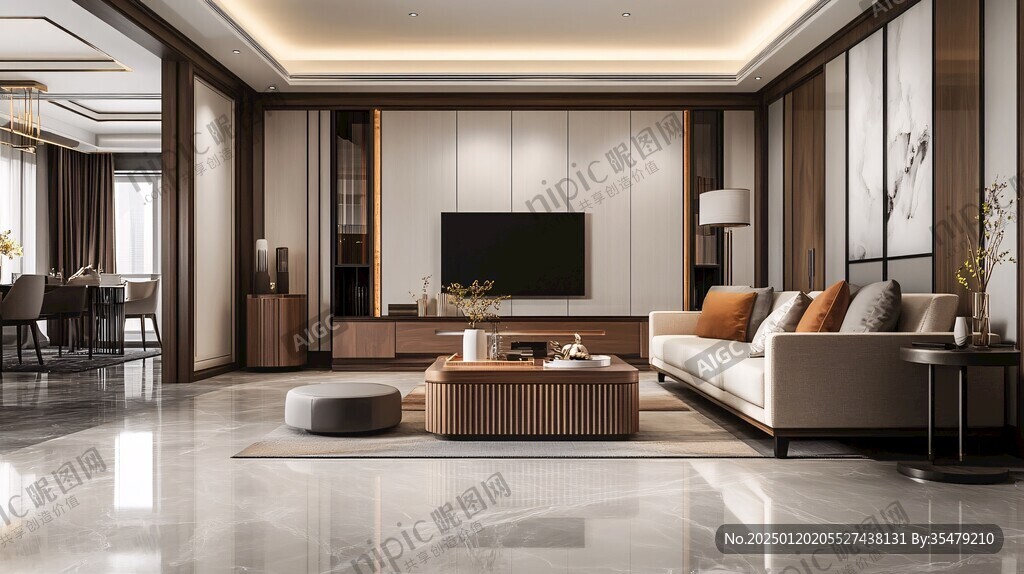 岩板客厅场景素材