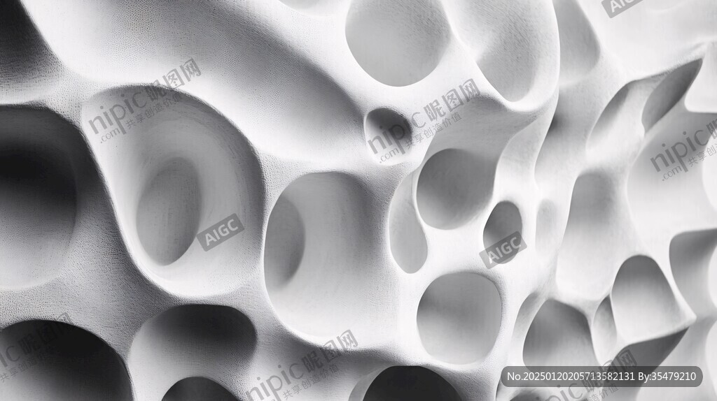 3d抽象连续凹凸肌理