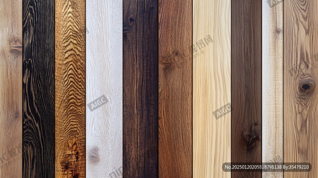 多种颜色木板木材