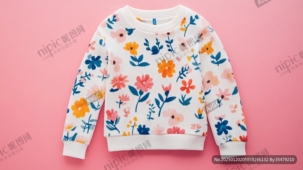 儿童服装图案设计花