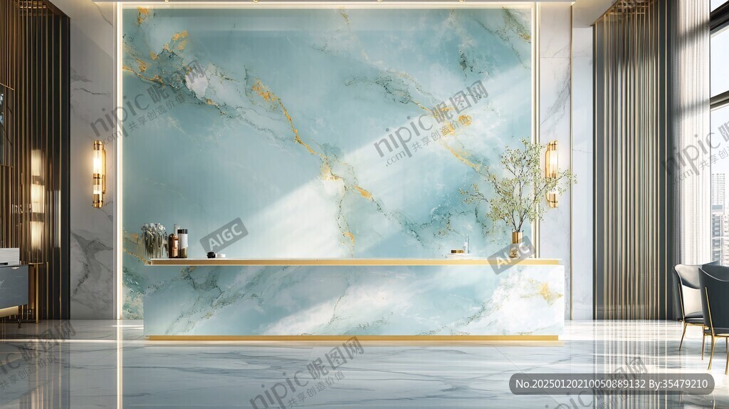 轻奢大理石背景墙
