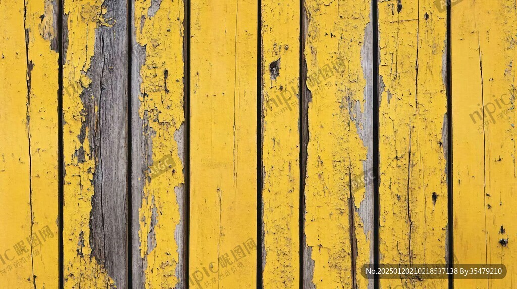 黄色木板