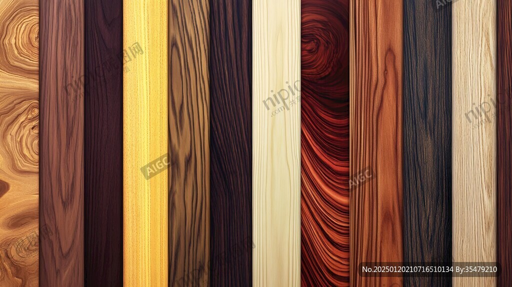 多种颜色木板木材