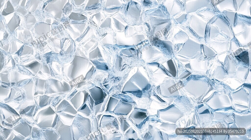酷炫蓝水晶立体背景