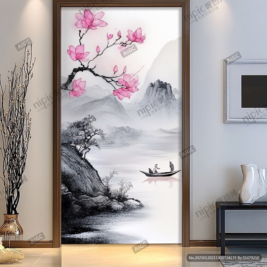 移动门装饰画