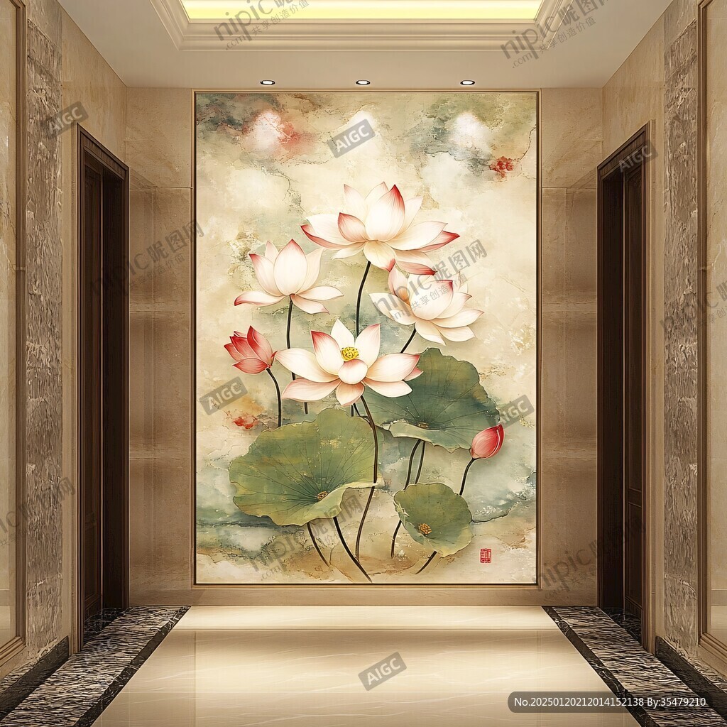 荷花大厅壁画