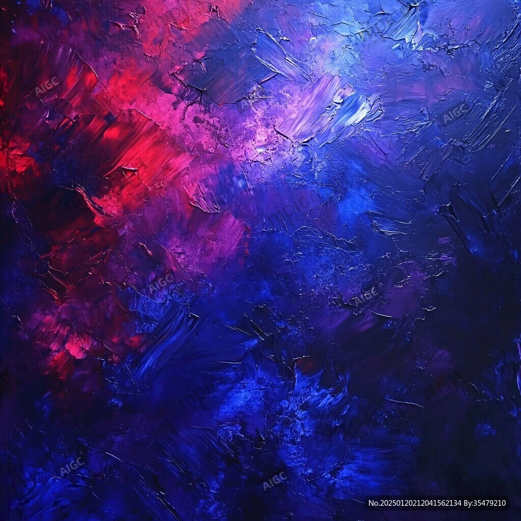 蓝紫色随性涂鸦背景