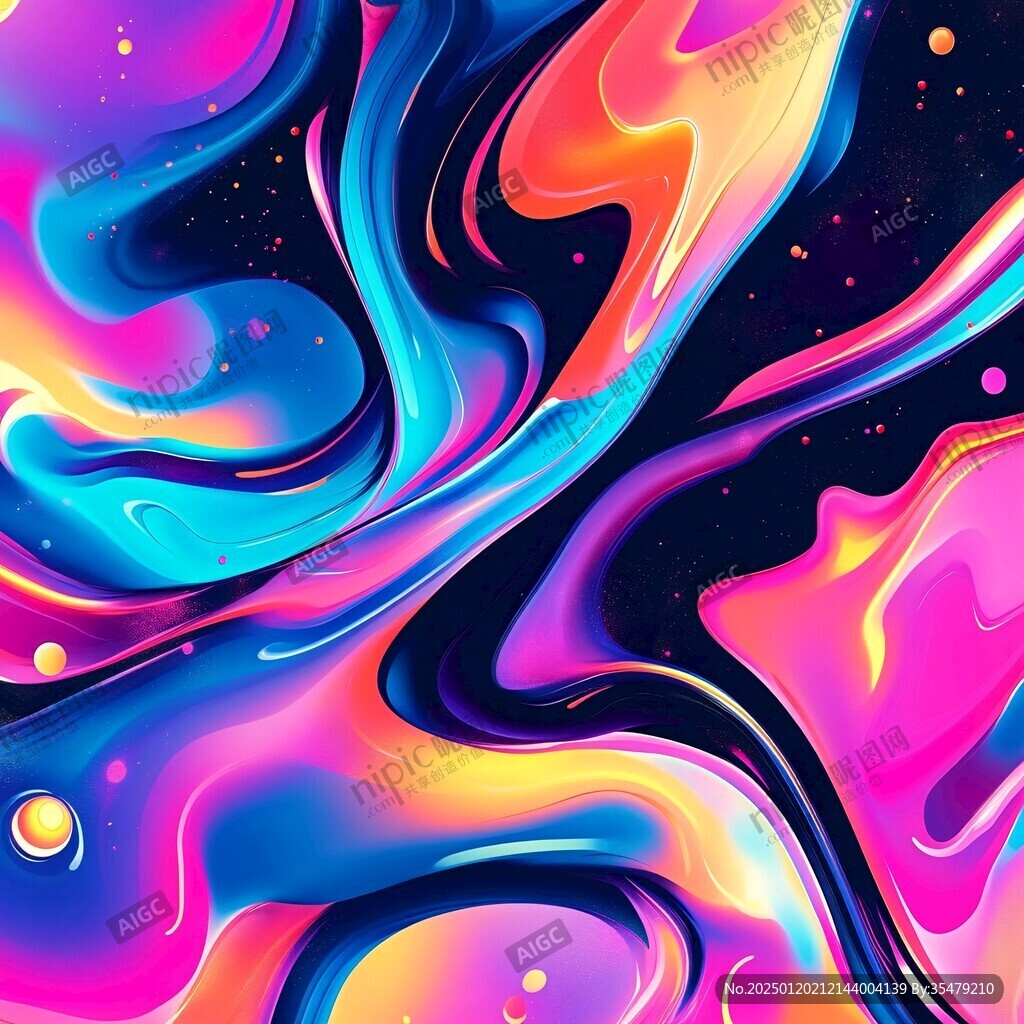 肌理彩色流体背景