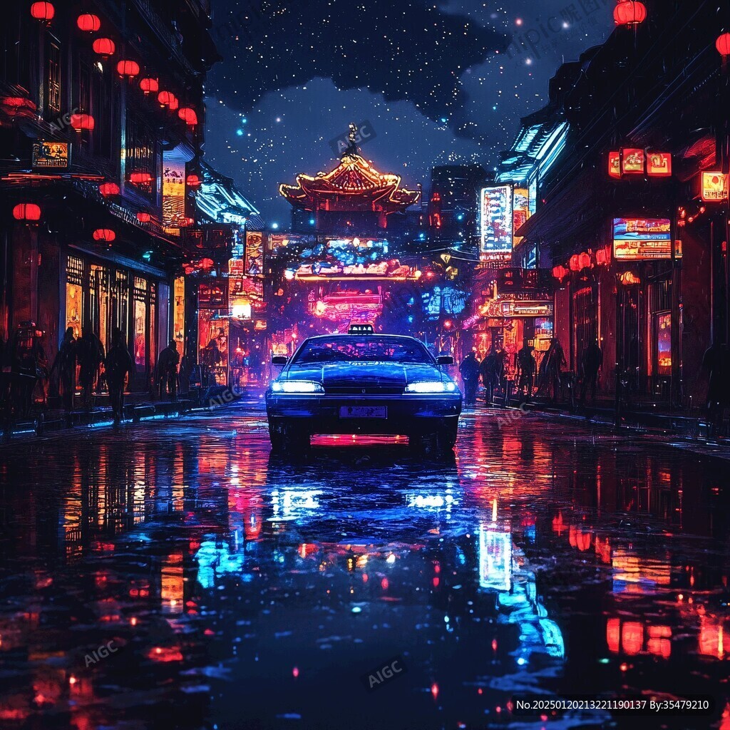 牛年春节街景