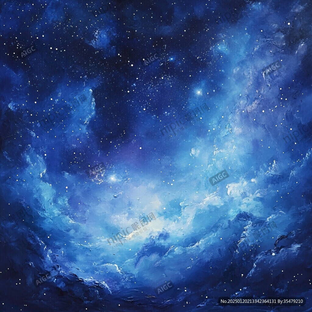 抽象写意星辰大海