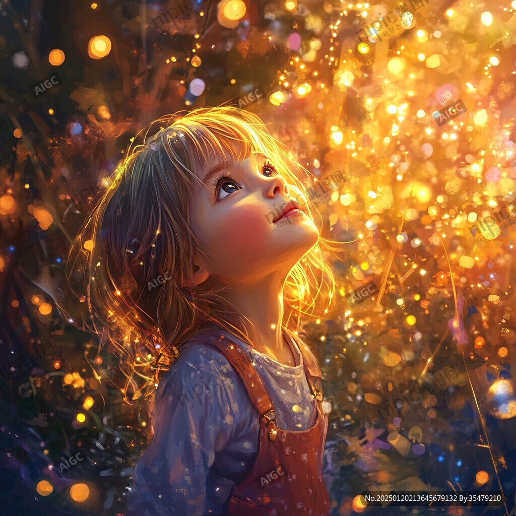 梦幻儿童插画超治愈