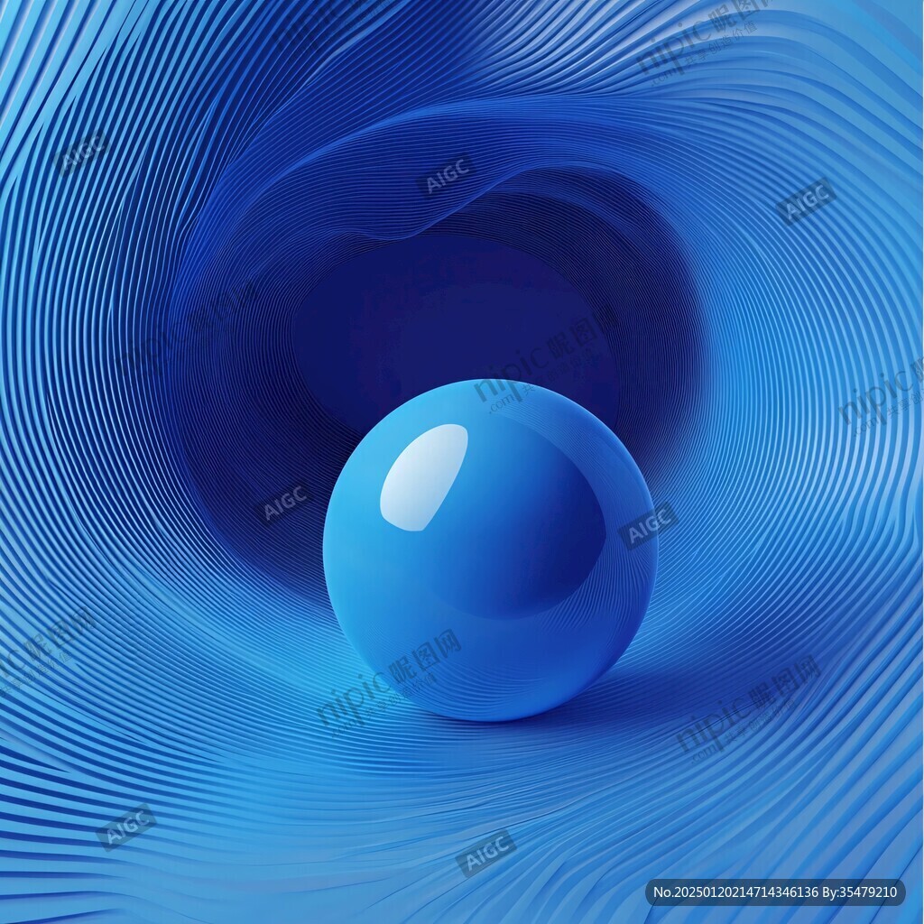 科幻感蓝色流动感背景