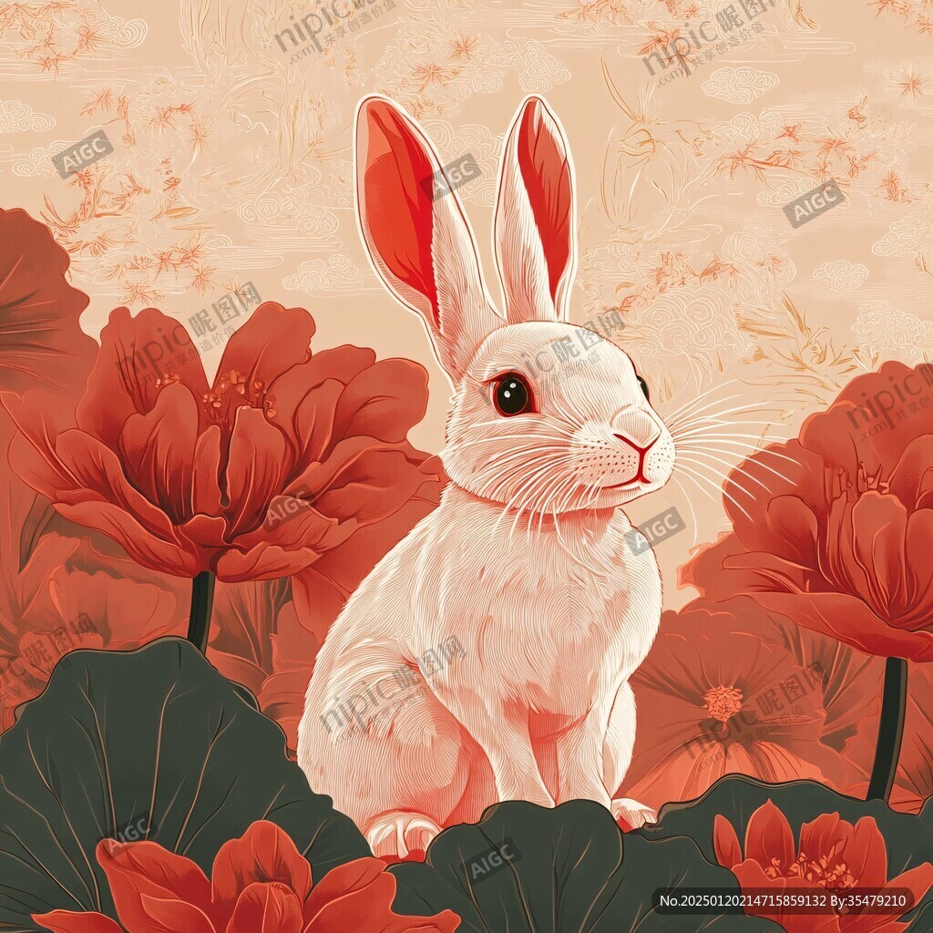 兔年中式插画