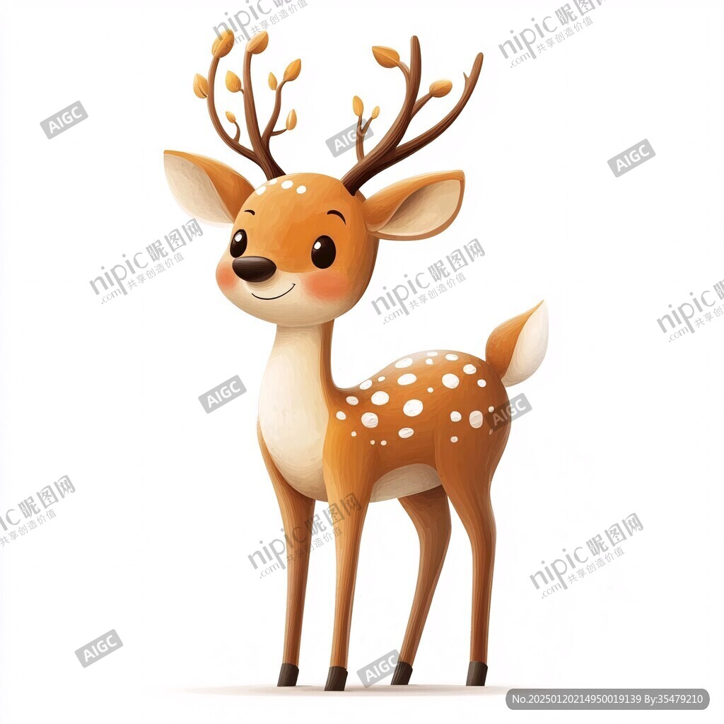 卡通小鹿素材