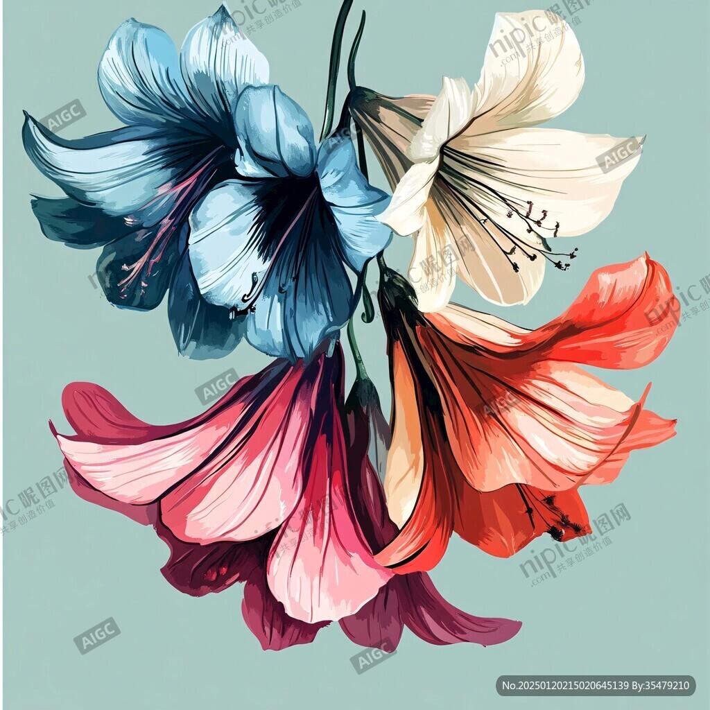 3d立体花装饰画