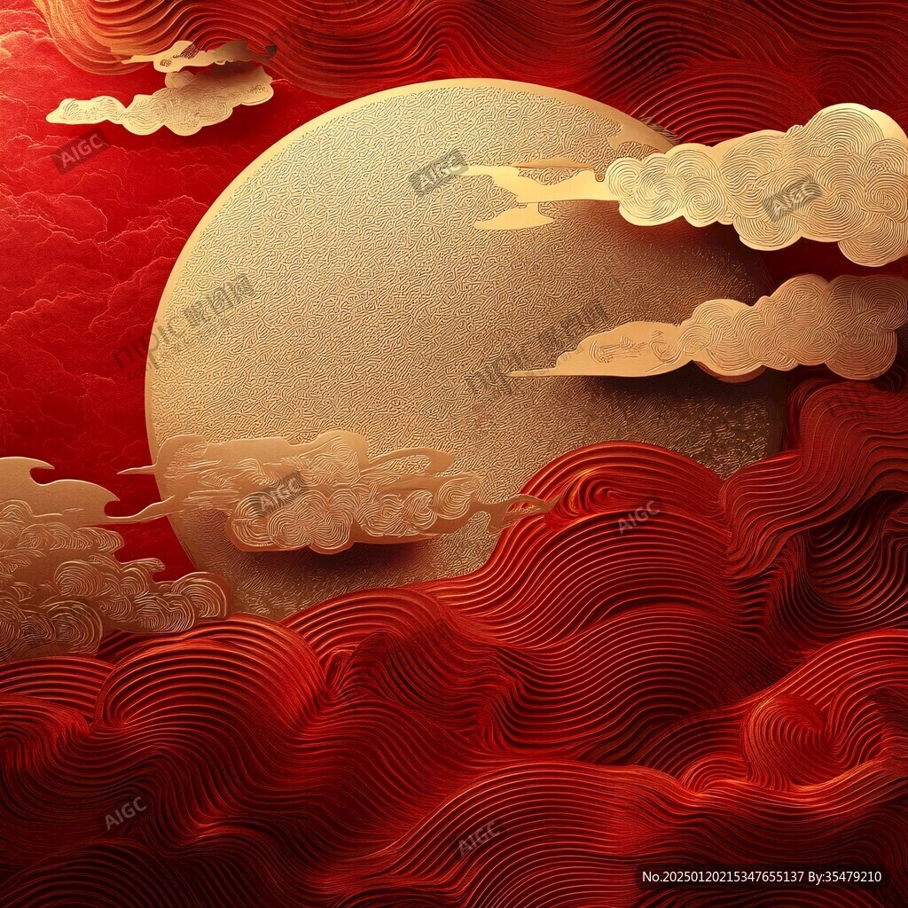 红金风插画