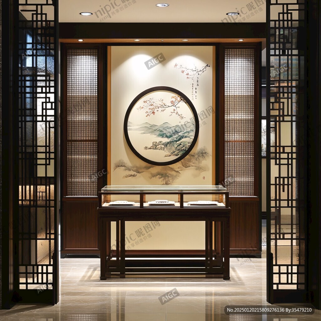 中式珠宝店橱窗