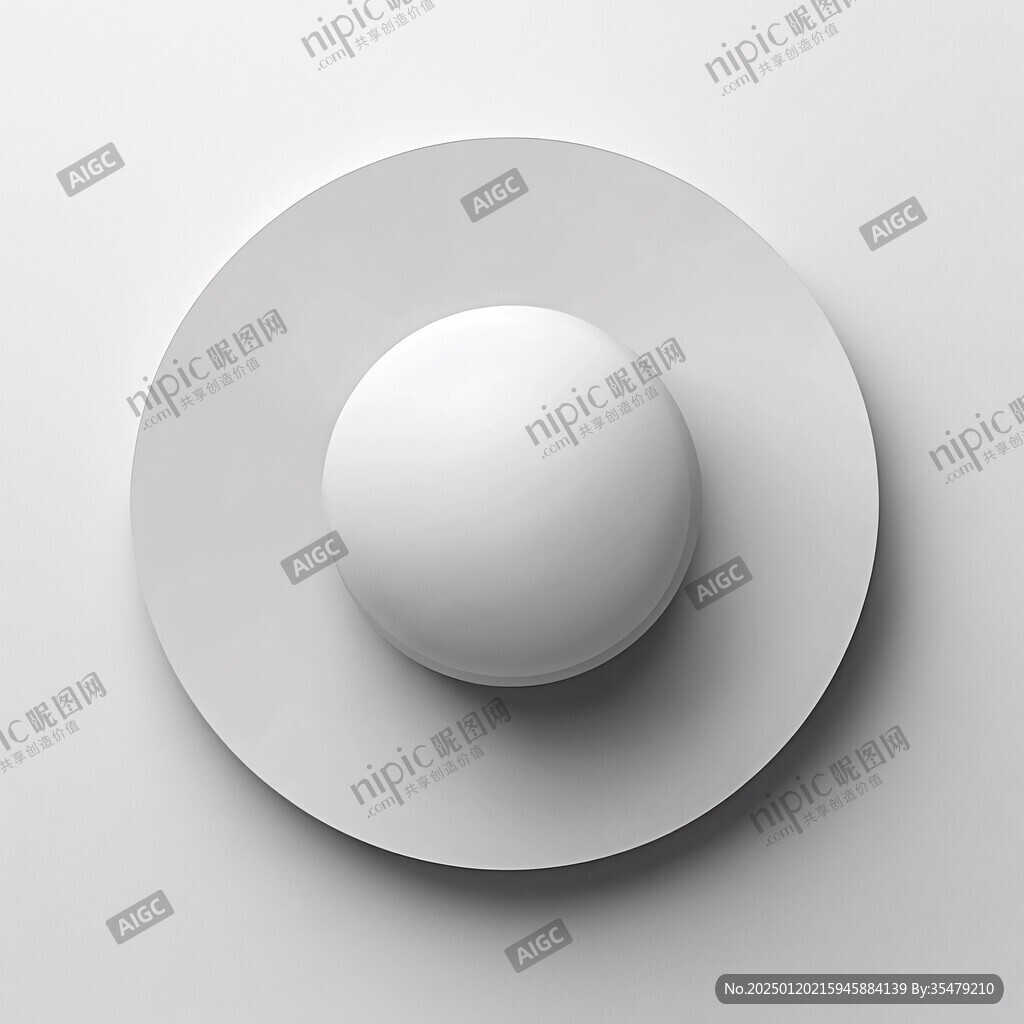立体圆形按钮