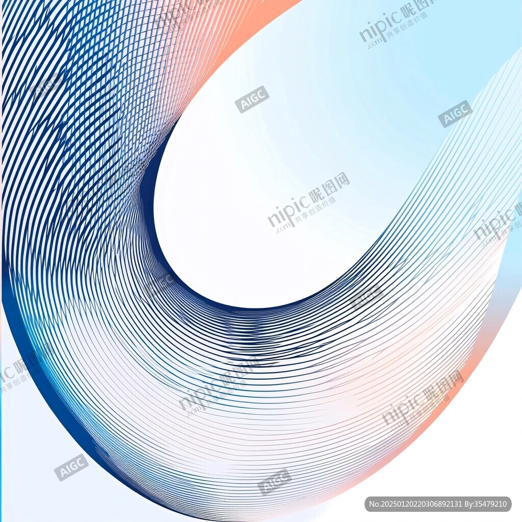 简洁大气拼色曲线纹理