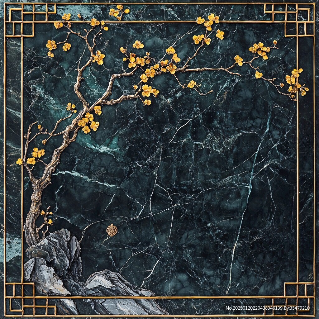 新中式梅花壁画