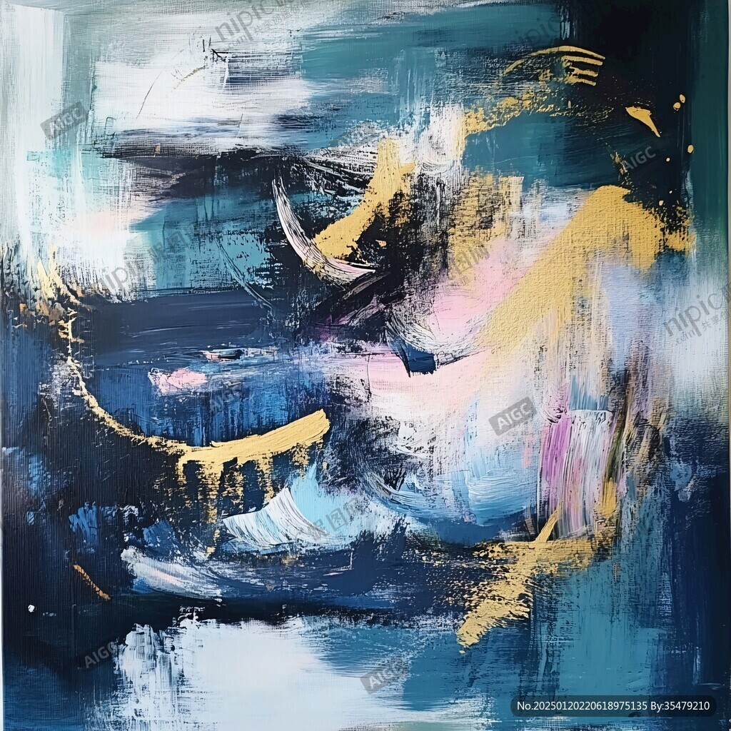 爆款高清抽象油油画