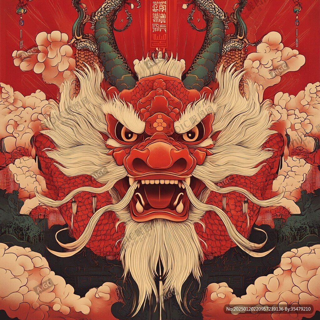 龙年文创插画