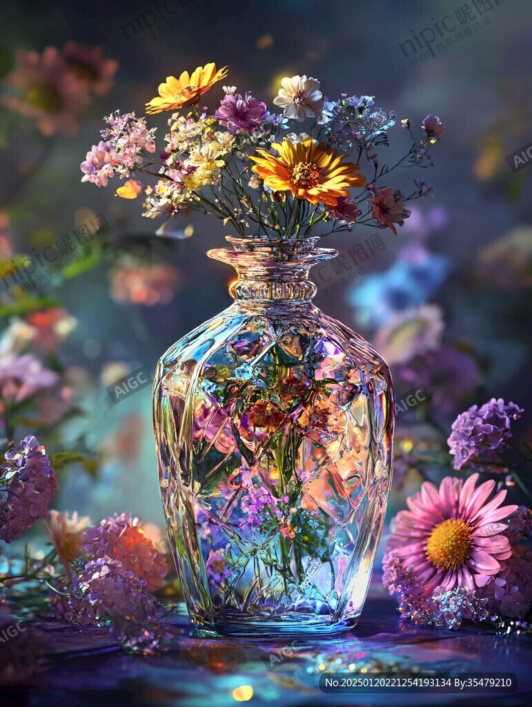 唯美花卉花瓶
