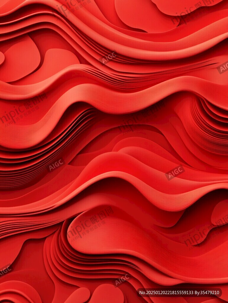 立体感红色背景
