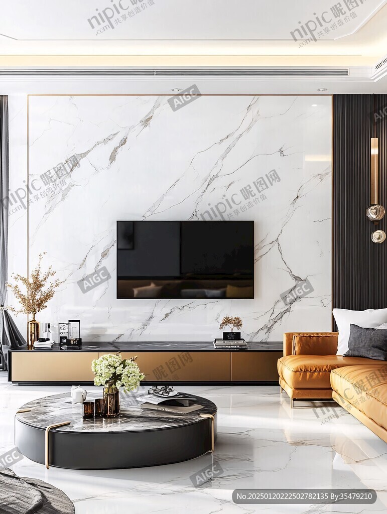 岩板客厅场景素材