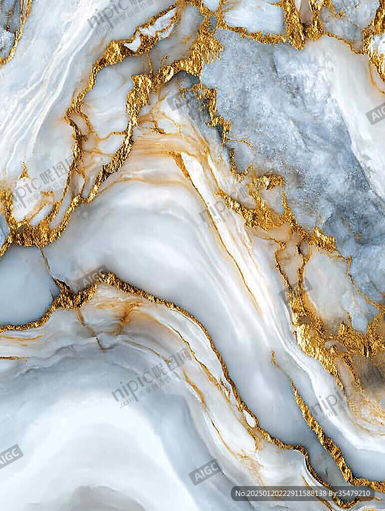 流体大理石金色素材