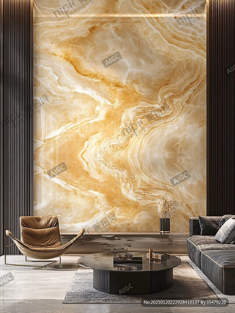 轻奢大理石背景墙