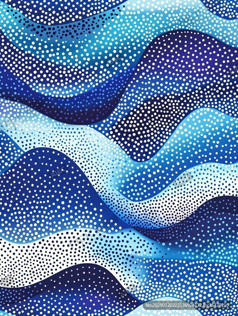炫彩波浪蓝色渐变纹理