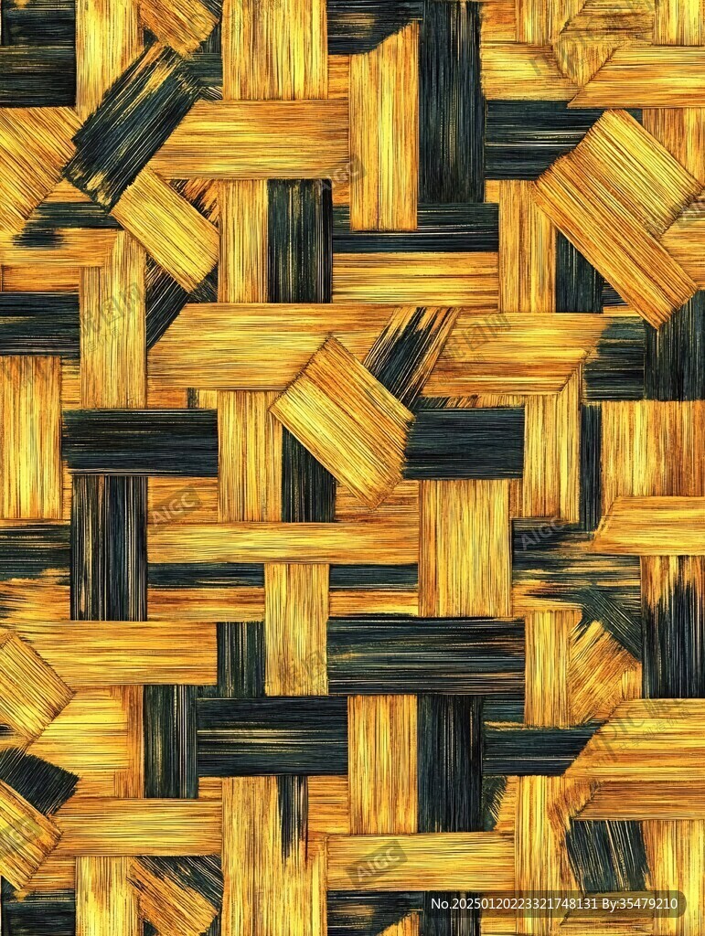 拼花竹纹