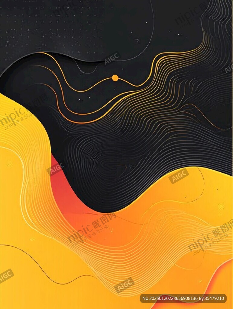 简洁大气拼色曲线纹理