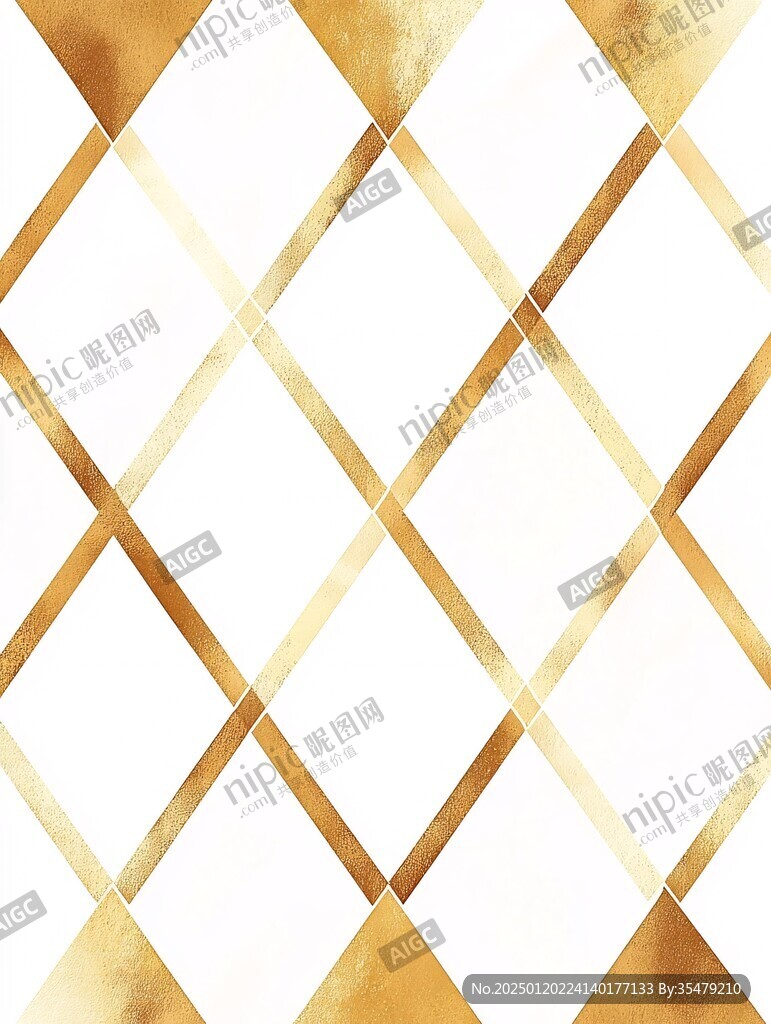 金色网格线条大理石纹