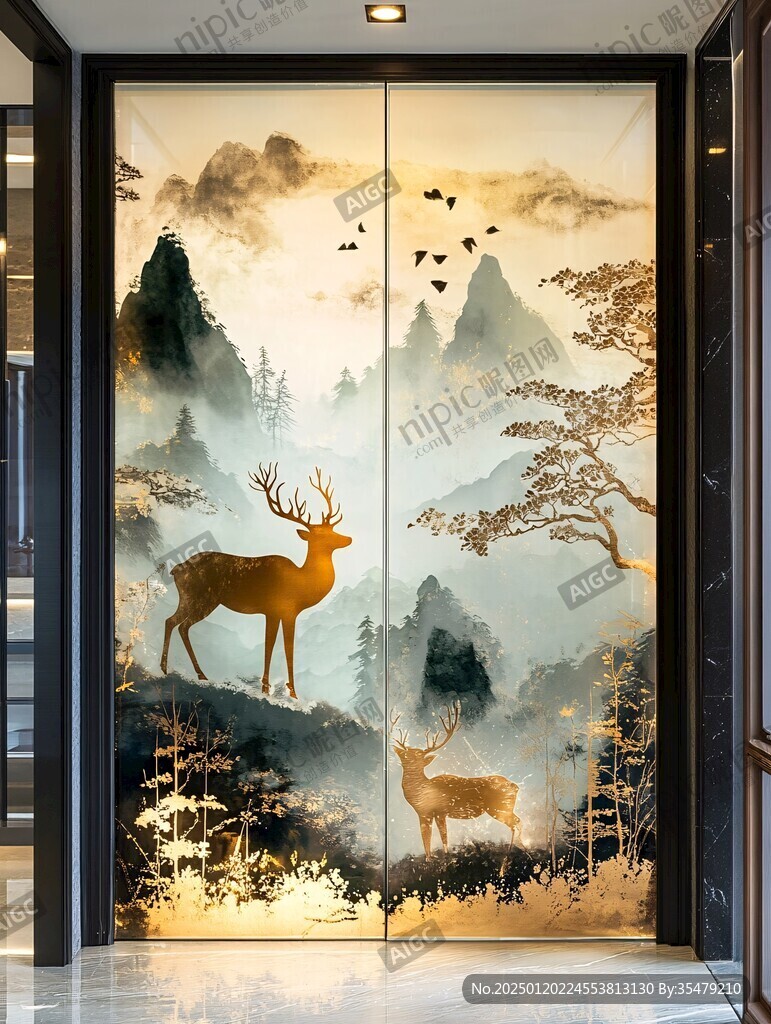 推拉门画