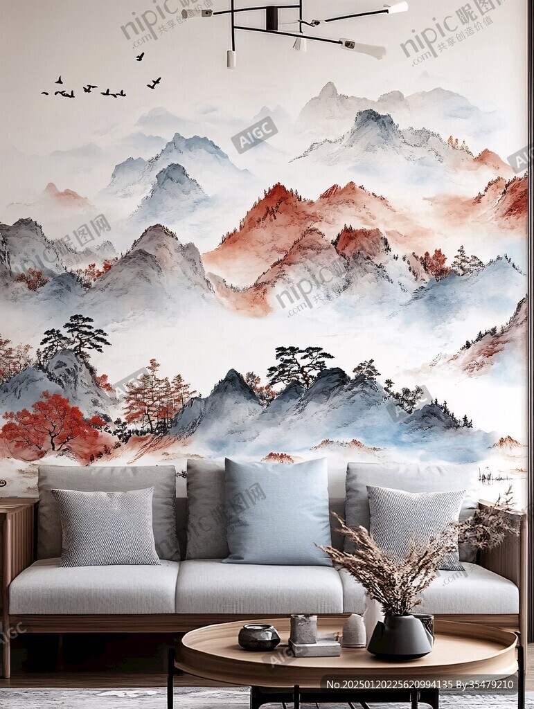 山水画壁纸墙纸