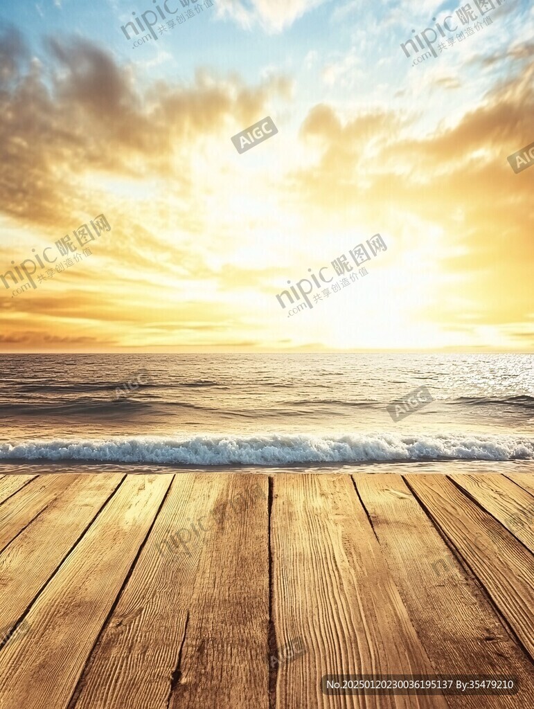 木平台海边