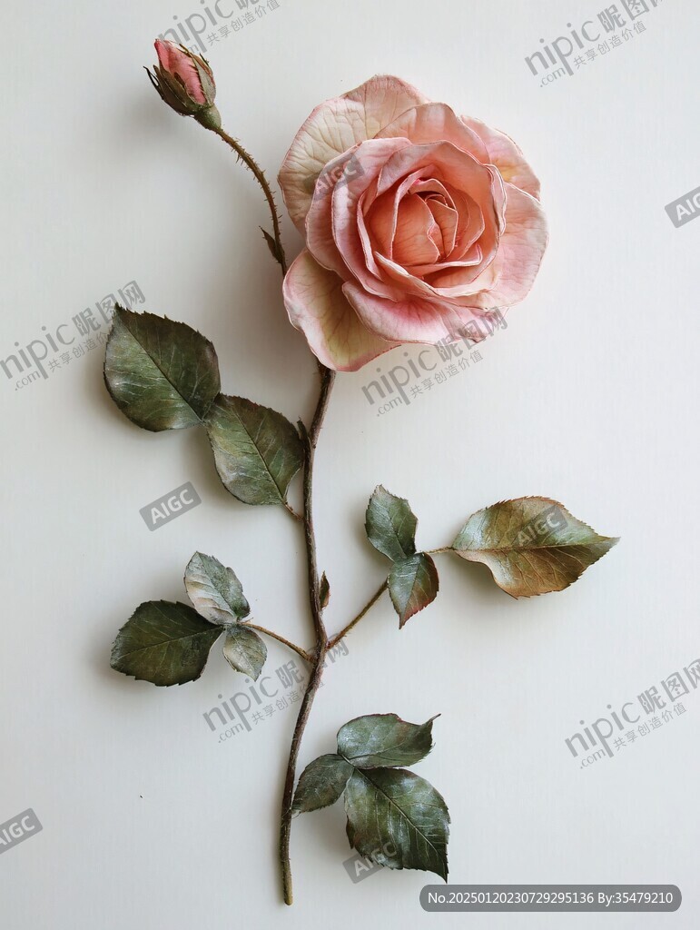 仿生玫瑰花花艺材料