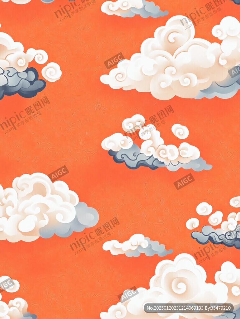 宋代云图高端云纹装饰