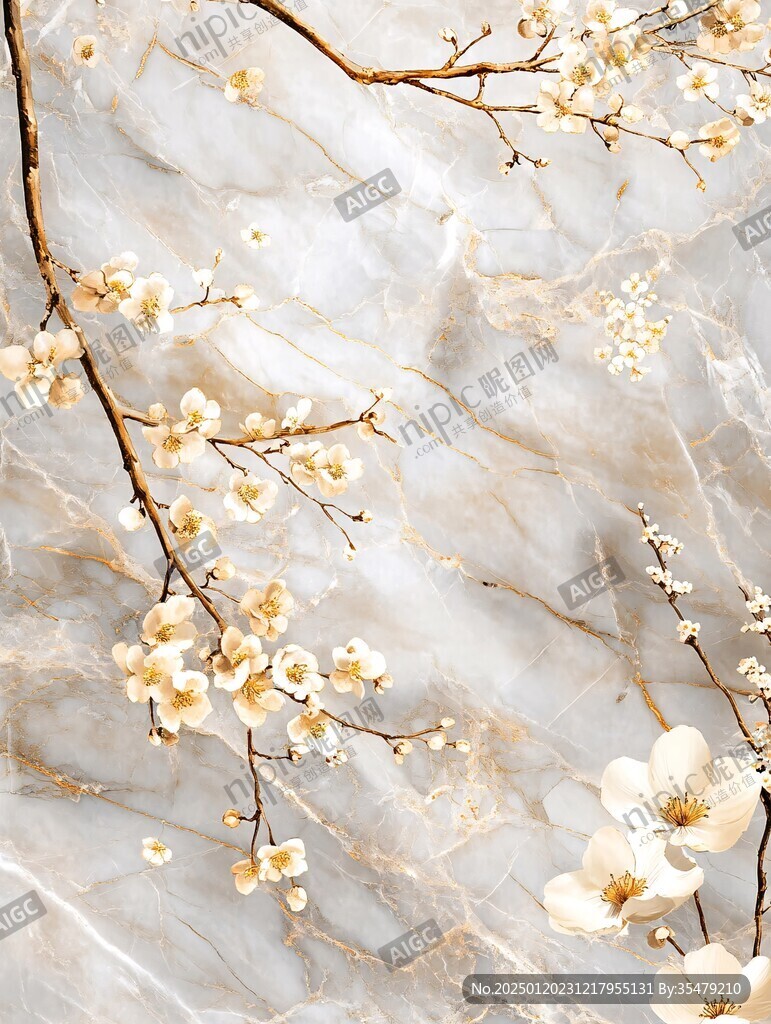 梅花轻奢背景墙