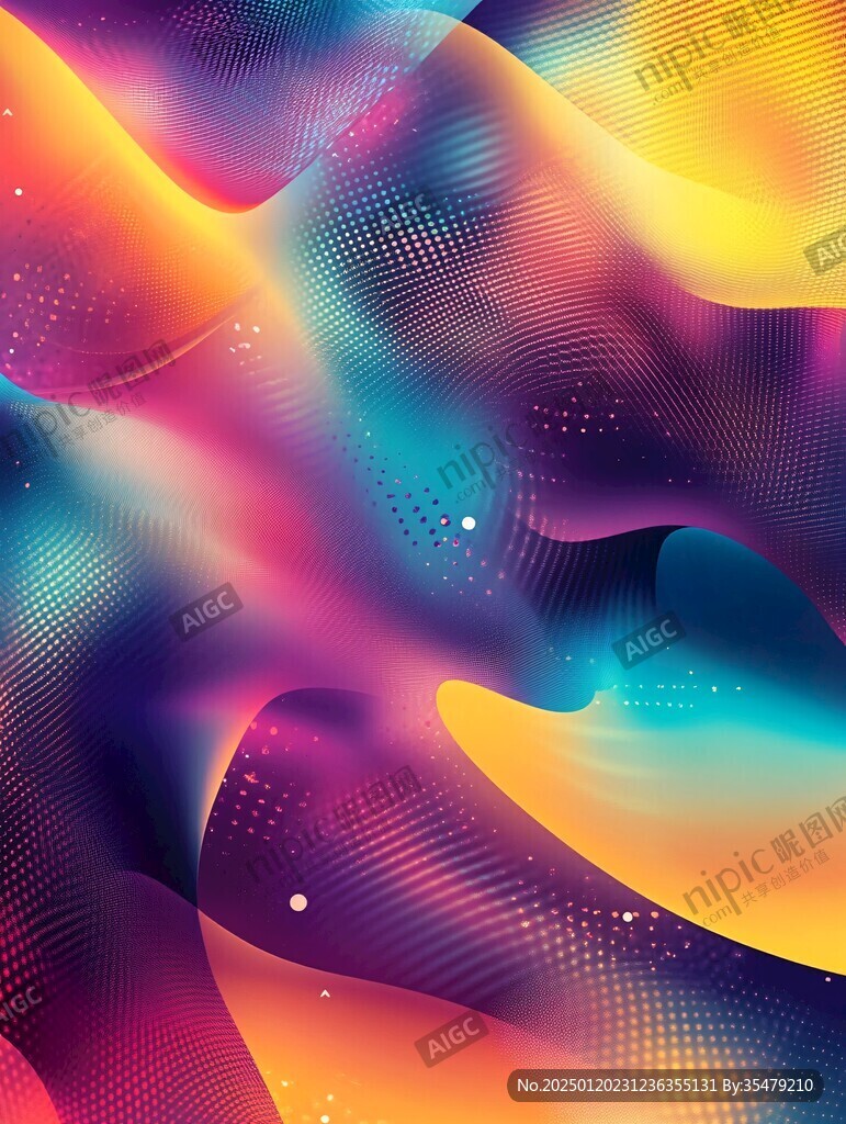 炫彩渐变流体
