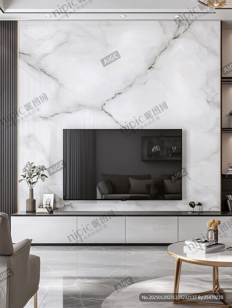 轻奢大理石背景墙