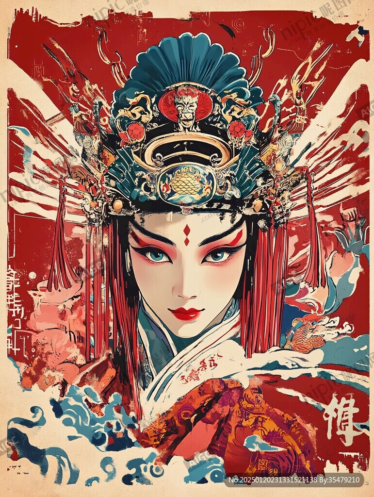 插画武旦