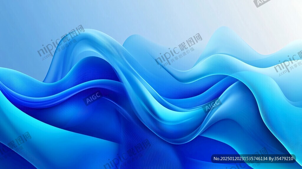 蓝色流动感背景