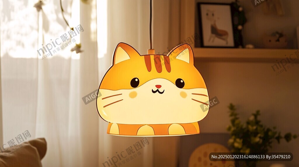 萌猫台灯