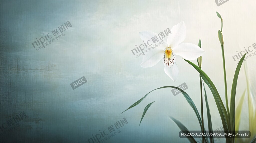 水仙花壁画