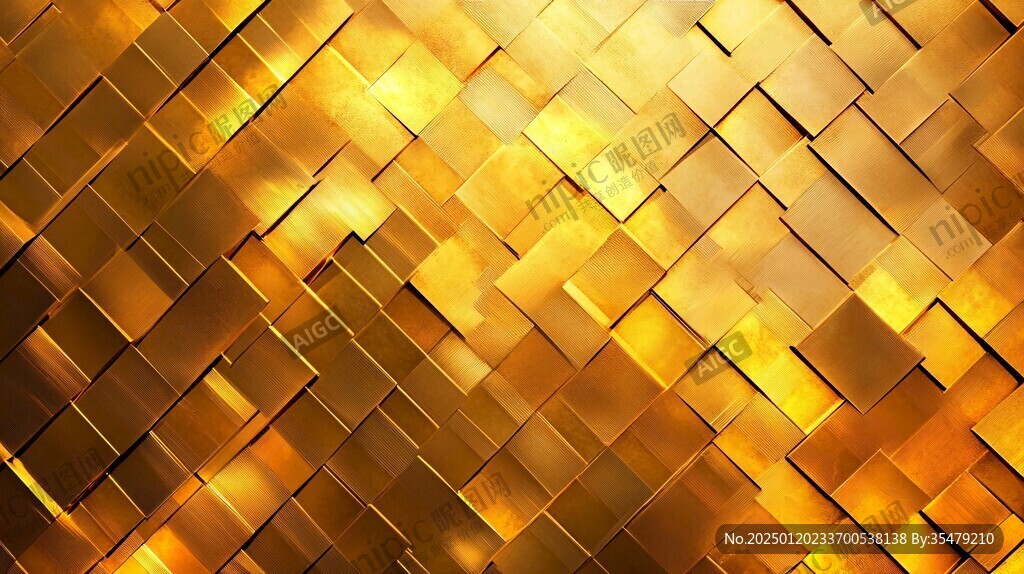 金色立体背景