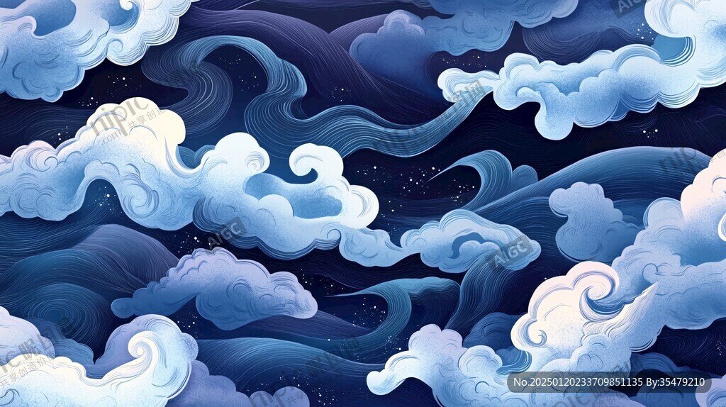 流云插画