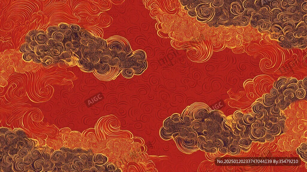 宋代云图高端云纹装饰